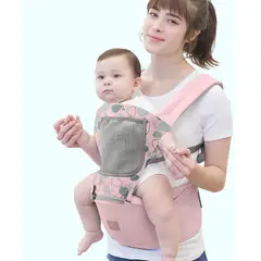 GENERICO - Canguro para Bebé Ergonómico Ballena 3 en 1 Rosado