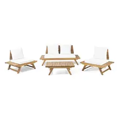 HOME PREMIUM - Juego de Sala Terraza 2 1 1 + Mesa Centro Irma