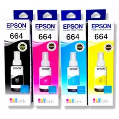 EPSON - Tinta Epson T664 Kit x4 Colores CMYBK