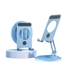 S&T - Soporte para celular Corporativos For Business Aluminio Giro 360° JHZ8 Azul-Tablet
