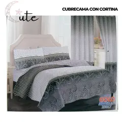GOLDSUN - CUBRECAMA CON CORTINA GOLDSUN DE 2 PLAZAS