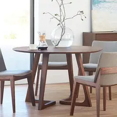 GENERICO - Juego de Comedor 6 sillas + mesa redonda 120cm