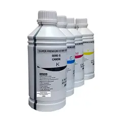 GENERICO - Pack Tinta Compatible Litro Para Canon GI190 Negro y Colores