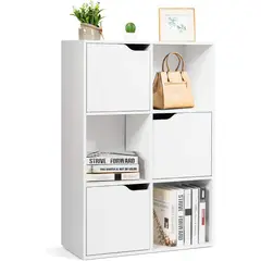 AMUEBLE - Librero organizador dreams blanco tiendas melamina 18mm