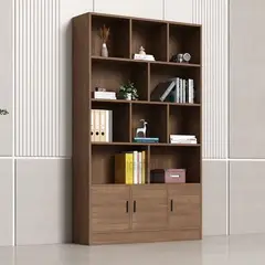 AMUEBLE - Librero organizador ROMANO marron tiendas melamina 18mm