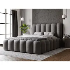 GENERICO - Cama Box Tarima Zafiro Grafito Queen La Industria