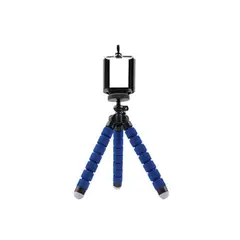 SM - Mini Trípode 18cm Selfie Flexi Pod Para Camara y Celular - AZUL