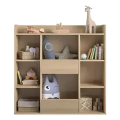 AMUEBLE - Librero organizador Ulices Maiz tiendas melamina 18mm