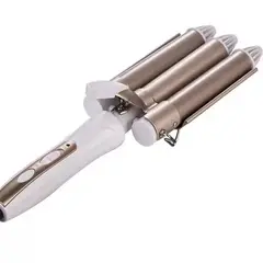 OEM - Tenaza Triple Cilindro Rizador Ondulador de Cabello Rizador