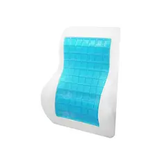GENERICO - Cojín Respaldar Lumbar Viscoelástica con Gel y Funda