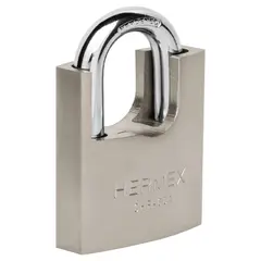 HERMEX - Candado de Hierro 60 mm con coraza, llave Anti-ganzúa