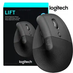 LOGITECH - Mouse Lift Vertical Wireless Bluetooth Black
