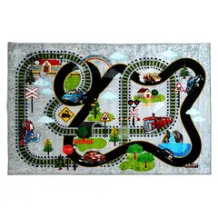 GENERICO - Alfombra Niños Pista de Carrera 120 x 180cm