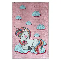 GENERICO - Alfombra Niños Unicornio 120 x 180cm