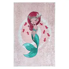 GENERICO - Alfombra Niños Sirena 120 x 180cm