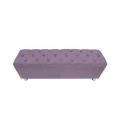 BARAKA HOME - Baúl Capitoneado Bunn 1 Plz - Lila