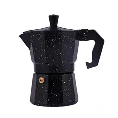 OEM - Cafetera Moka Italiana Expresso De 3 Tazas - 150ml Color Negro