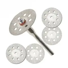 GENERICO - Set 5 Discos de Corte Diamantados de 30mm para Dremel y otros
