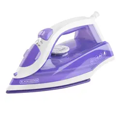 BLACK+DECKER - Plancha TrueGlide con Golpe de Vapor BLACK & DECKER Lila