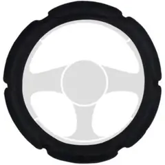 GENERICO - Funda de timón de auto acolchado/forro/protector