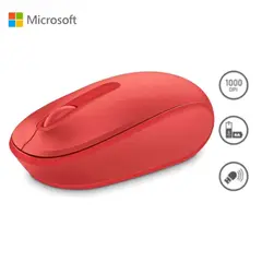 MICROSOFT - MOUSE MOBILE 1850 WIRELESS ROSADO ROJO