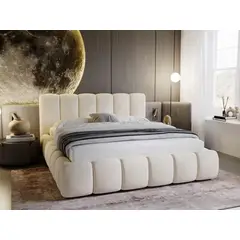 GENERICO - Cama Box Tarima Zafiro Crema King La Industria