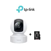 TP LINK - Cámara de seguridad Tapo C212 2K WiFi y RJ45 + Micro SD 64GB - TP-Link