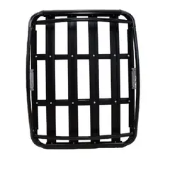 GENERICO - PARRILLA 4X4 140CM PLANA ALUMINIO NEGRO PORTAEQUIPAJE BARRA