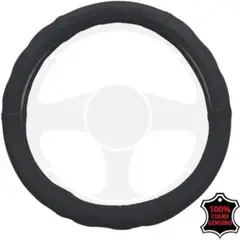 GENERICO - Funda de timón de auto cuero original forro protector