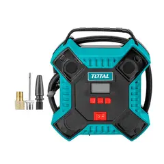 TOTAL TOOLS - COMPRESOR INFLADOR DE AIRE 12V TOTAL AUTO MOTO - TTAC1601