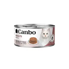 CANBO - Gatos Paté Lata Adultos Pollo y Pavo 85 gr
