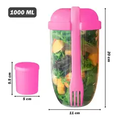 GENERICO - Vaso para Ensalada con aderezo rosado