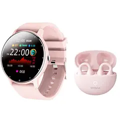 LENOVO - Audífonos LP25 y Toumi Fit Pro Reloj inteligente - Rosa