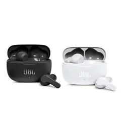 JBL - Set 2 Audífonos Bluetooth Wave 200 Vibe Tws Negro Y Blanco