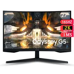 SAMSUNG - Monitor Gamer 165 Hz Odyssey G5 27 2k- Curvo LS27CG550ELXPE