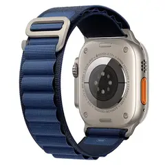 OEM - Correa Alpine Loop Ultra para Apple Watch y Smart Watch Color Azul