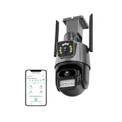 GENERICO - Cámara de seguridad Doble Lente P11QQ6 APP ICSEE Wifi4G