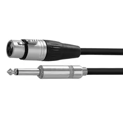 ALL SOUND - Cable Canon xlr macho a plug de 5 mts para microfono
