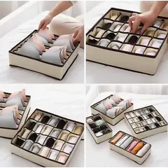 GENERICO - Organizador de Ropa Interior 4 PCS - Plomo