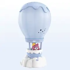 GENERICO - Lámpara Inalámbrica Globo Aerostático Osito 20 cm - Azul