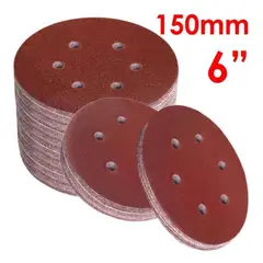 ORBITAL - LIJAS VELCRO 6 Pulgadas Grano 320 X 50 und Multi-uso