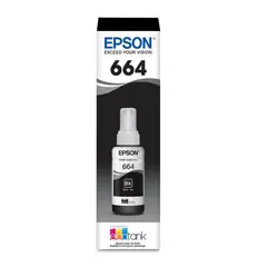 EPSON - Tinta 664 original tinta epson T664 Botella tinta negra epson serie L