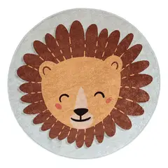 GENERICO - Alfombra Cicular Niños León 120 x 120cm