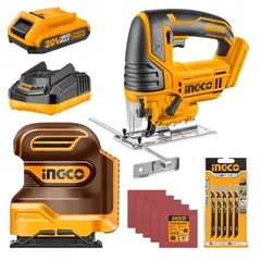 INGCO TOOLS - Combo lijadora orbital 20v + sierra caladora 20v Ingco