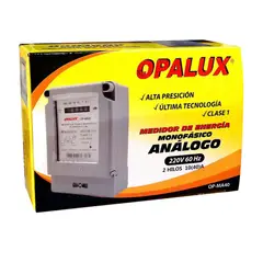 OPALUX - Medidor de Energía Monofásico Analógico 220V