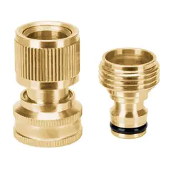 TRUPER - Conectores de laton solido sistema click para accesorios