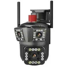 OTTOWARE - Cámara Seguridad Triple Lente 360°