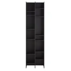 TU MESITA - Librero Alfil Negro 192cm
