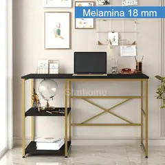 STARHOME - ESCRITORIO ESTILO INDUSTRIAL LUXURY NEGRO