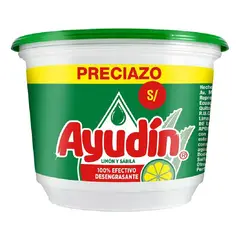 AYUDIN - Lavavajillas en Pasta Ayudín Limón y Sábila 285g